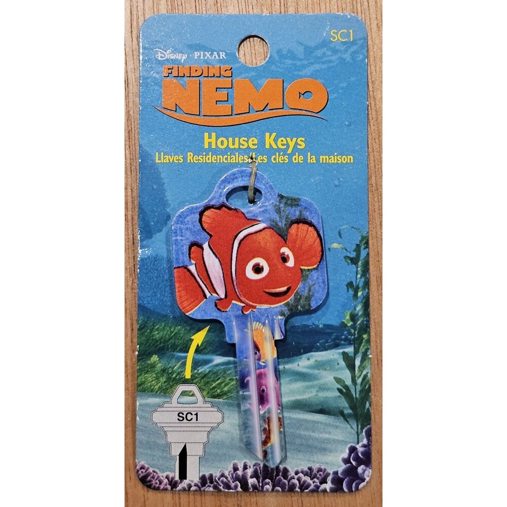 DISNEY HOUSE KEYS Finding Nemo SC1 Residential Key Blank Uncut NEW SC1-D10